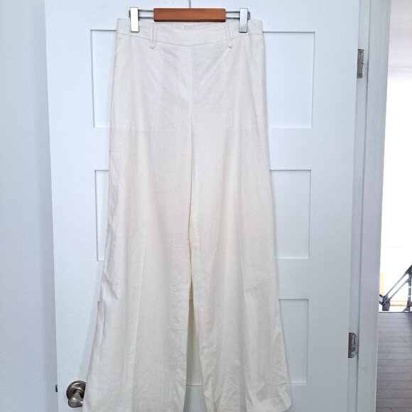 Olivia Linen-Blend Wide-Leg Pants - Laura - Picture 4 of 7